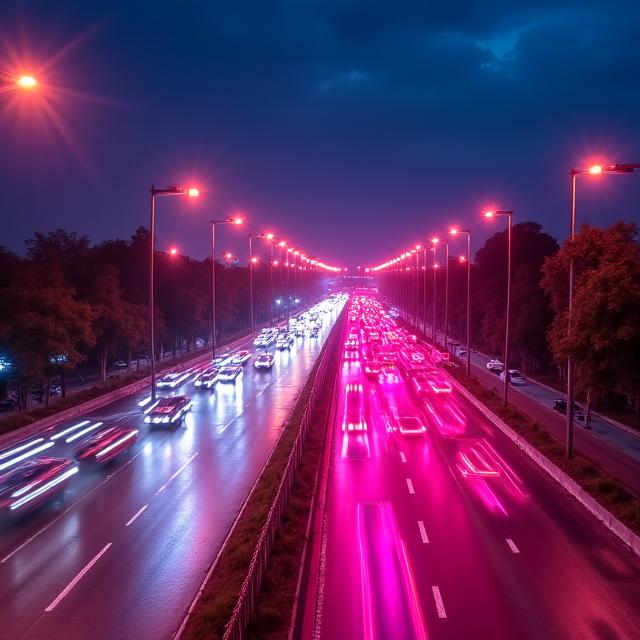 تطبيقات المراقبة الحضرية في مدينة حديثة