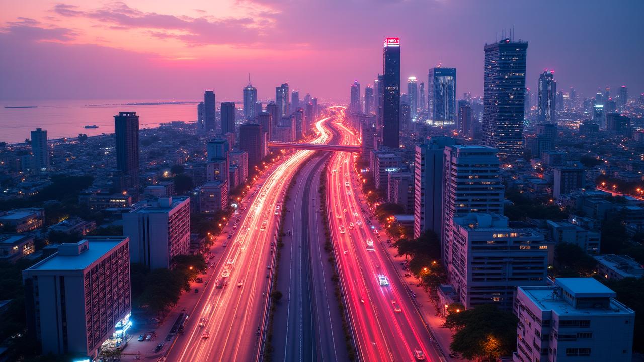 خريطة تفاعلية للمدينة الذكية توضح طبقات البيانات والنمو الحضري